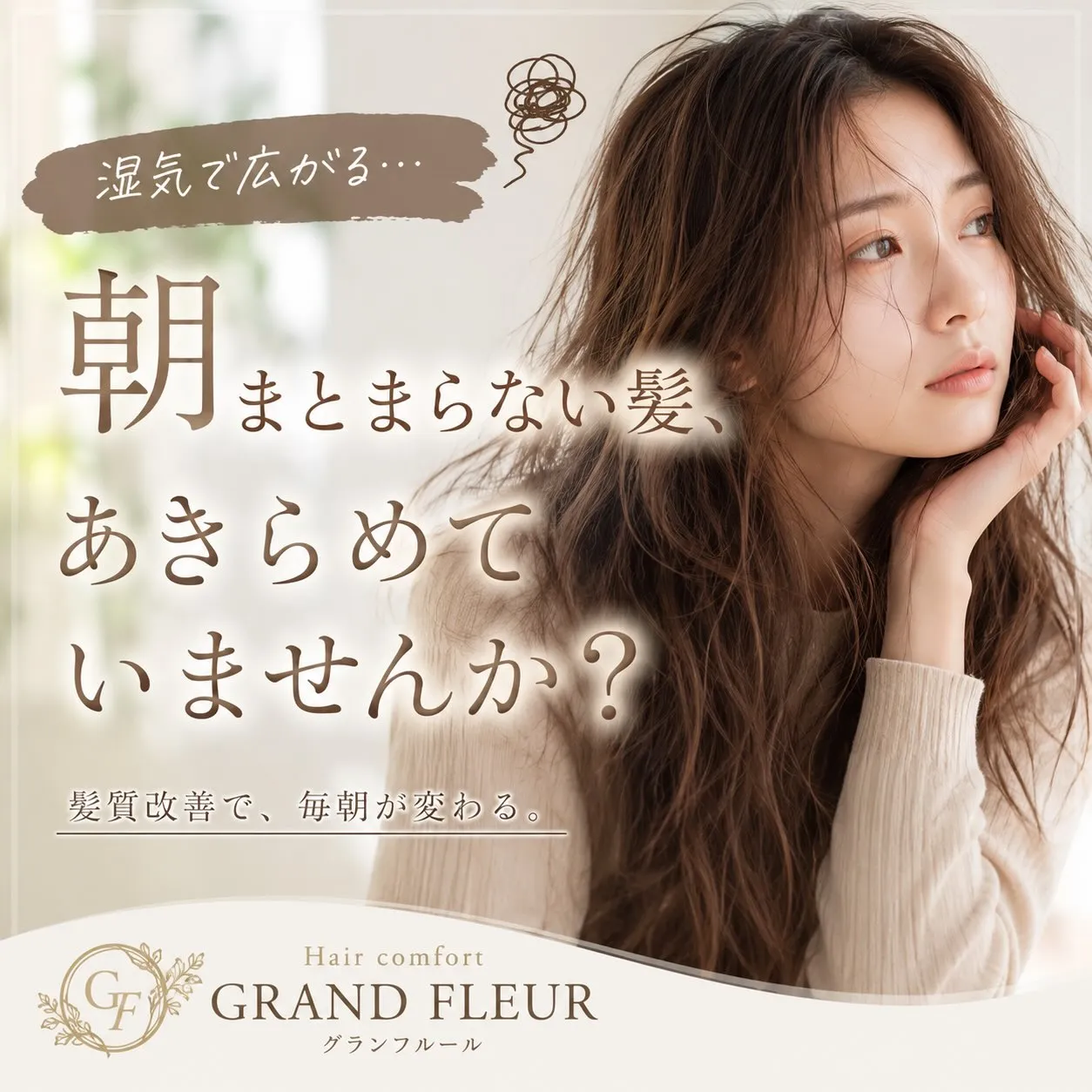 \朝まとまらない髪、あきらめていませんか?✨/
